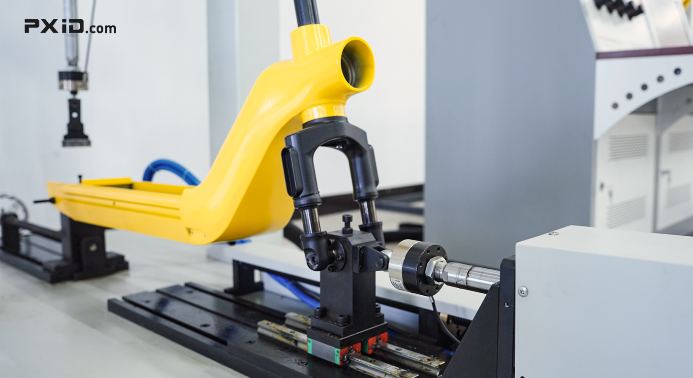 PXID OEM/ODM electric scooter undergoing quality and regulatory compliance testing in laboratory