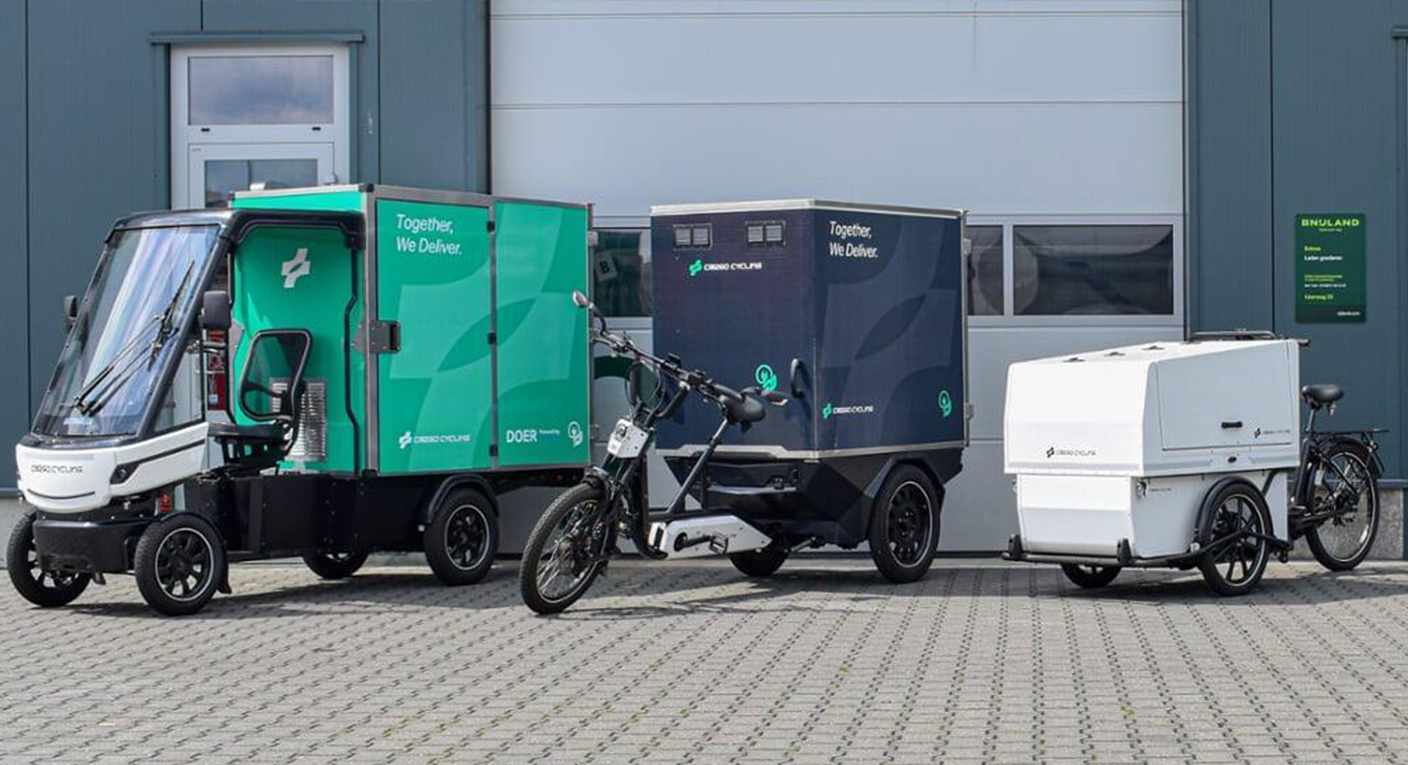 Electric cargo bike supporting quick commerce delivery and urban supermarket logistics