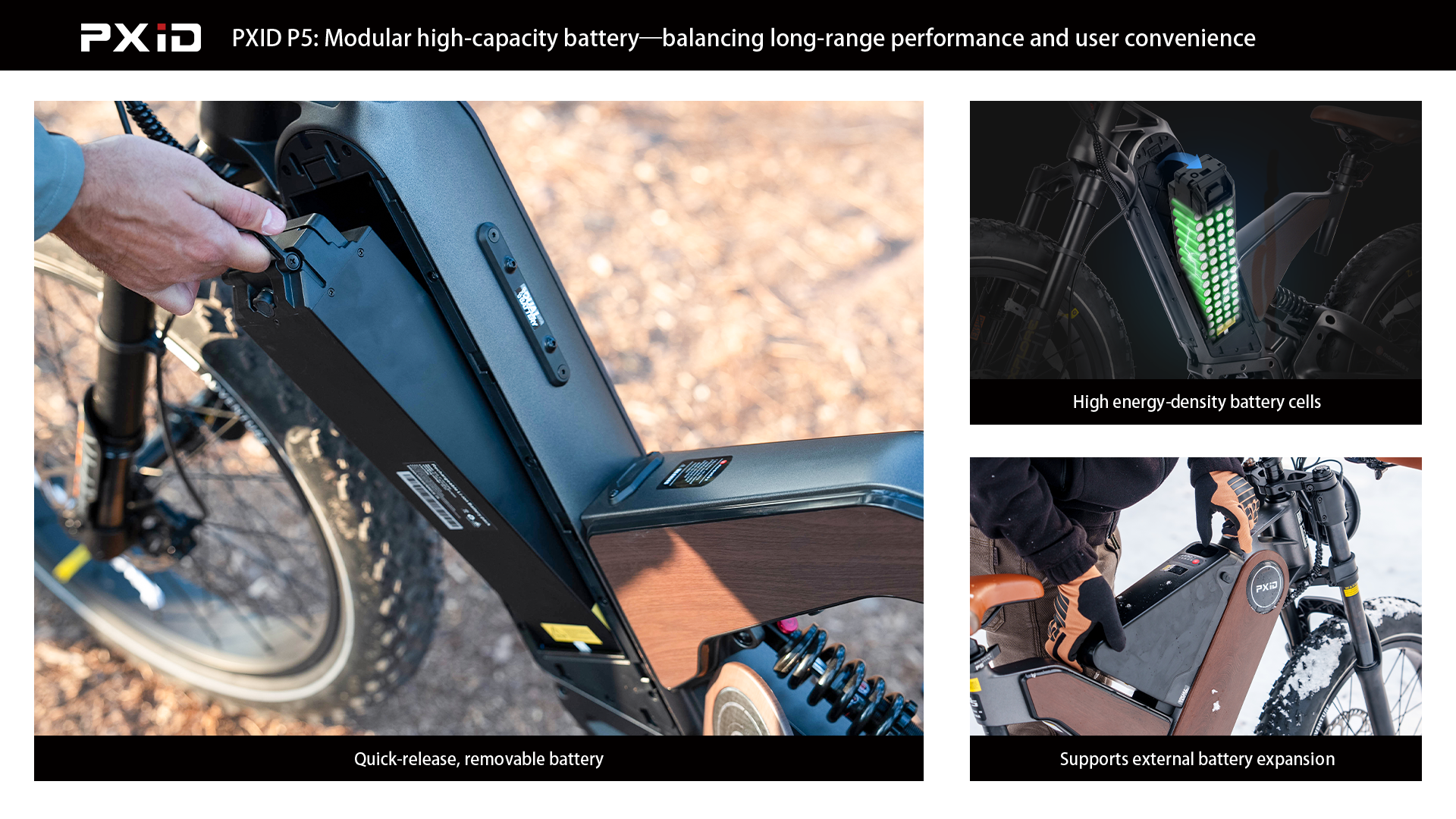  integrated lithium battery system e-bike modular battery long range