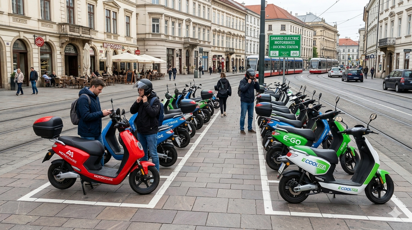 shared electric motorbike market Europe