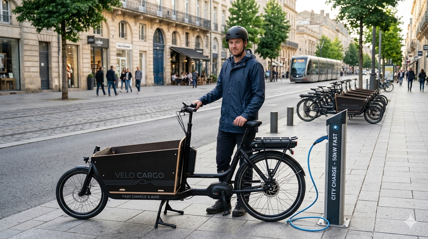 Cargo e-bike powered by solid-state battery delivering extended range for urban last-mile logistics operations