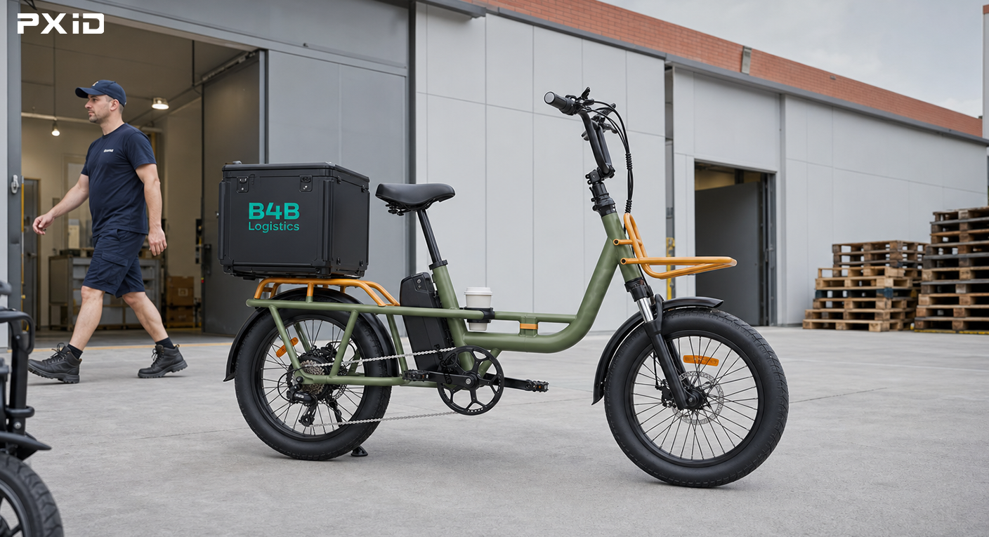 Electric cargo bike used in industrial parks and warehouse micro logistics systems