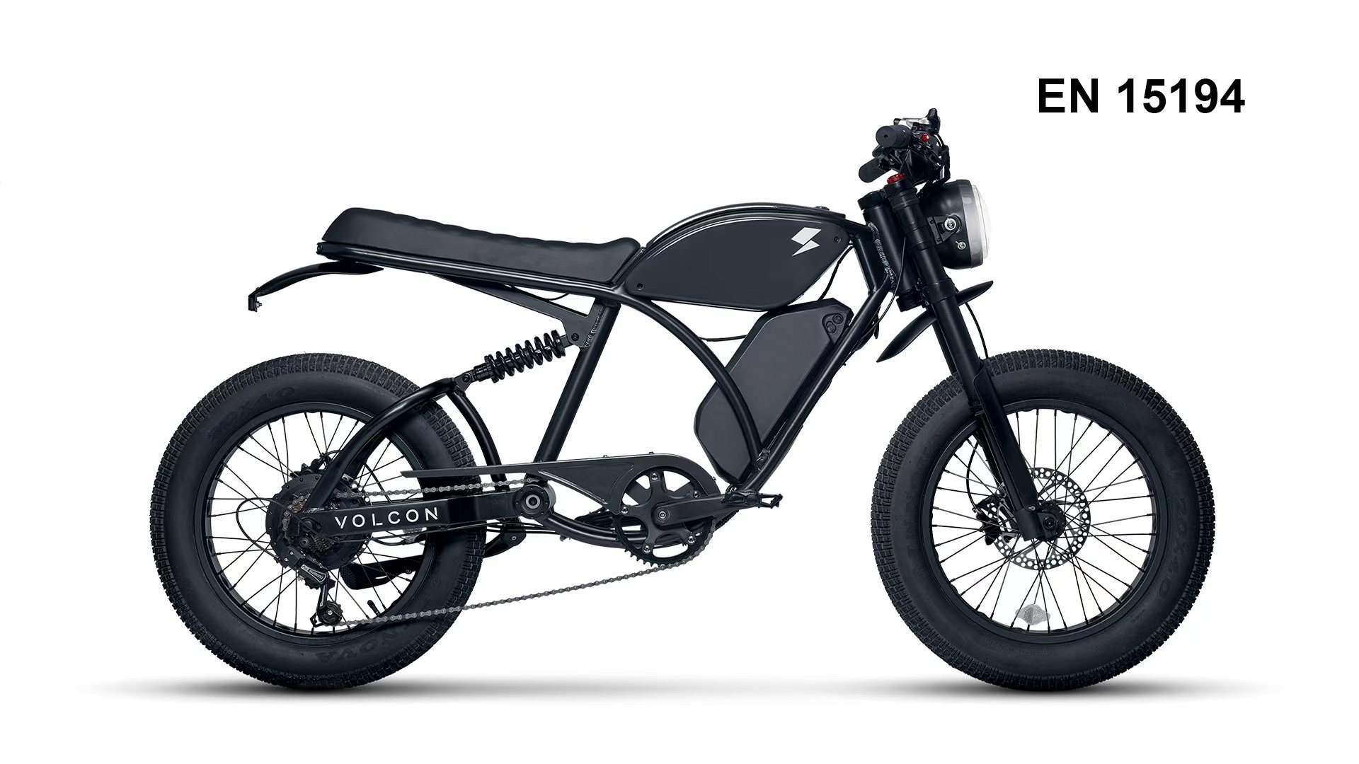 This image highlights the VOLCON e-bike project developed by PXID, successfully certified under EN 15194, ensuring compliance with EU safety and performance standards.